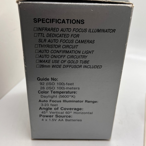 URA 2800ADM Auto Focus Flash 2800AD Series For‎ Minolta Maxxum W/ Box Manual - Picture 10 of 11